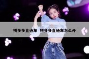 拼多多直通车  拼多多直通车怎么开
