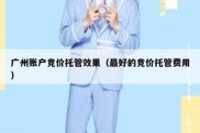 广州账户竞价托管效果（最好的竞价托管费用）