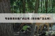 专业做竞价推广的公司（竞价推广怎么样）