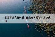 老潘百度竞价托管  百度竞价托管一月多少钱