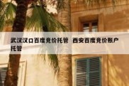 武汉汉口百度竞价托管  西安百度竞价账户托管