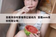 百度竞价托管推荐亿驱动力  百度sem竞价托管公司