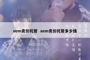 sem竞价托管  sem竞价托管多少钱