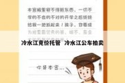 冷水江竞价托管  冷水江公车拍卖