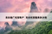 竞价推广托管账户  竞价托管服务多少钱
