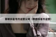 邯郸抖音号代运营公司（孝感抖音代运营）