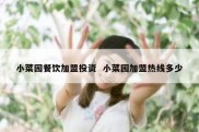 小菜园餐饮加盟投资  小菜园加盟热线多少