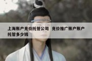 上海账户竞价托管公司  竞价推广账户账户托管多少钱