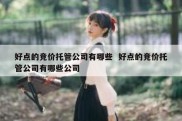 好点的竞价托管公司有哪些  好点的竞价托管公司有哪些公司
