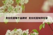 竞价托管哪个品牌好  竞价托管如何托管
