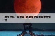 度竞价推广代运营  百度竞价代运营费用情况