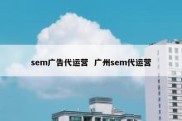sem广告代运营  广州sem代运营