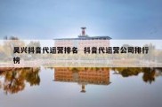 吴兴抖音代运营排名  抖音代运营公司排行榜
