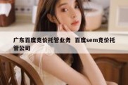 广东百度竞价托管业务  百度sem竞价托管公司