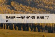 兰州搜狗sem竞价推广托管  搜狗推广公司