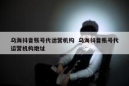 乌海抖音账号代运营机构  乌海抖音账号代运营机构地址