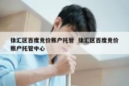 徐汇区百度竞价账户托管  徐汇区百度竞价账户托管中心