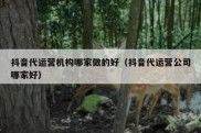 抖音代运营机构哪家做的好（抖音代运营公司哪家好）