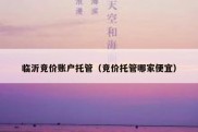 临沂竞价账户托管（竞价托管哪家便宜）