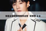 制造企业短视频搜索运营  短视频 企业