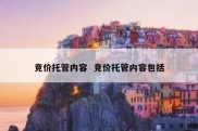 竞价托管内容  竞价托管内容包括