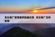 竞价推广管理案例凯越托管  竞价推广怎样管理