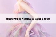 酸辣餐饮加盟口碑推荐语（酸辣鱼加盟）