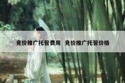竞价推广托管费用  竞价推广托管价格