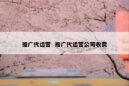 推广代运营  推广代运营公司收费