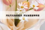 河北万元加盟餐饮  河北加盟连锁项目
