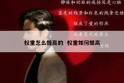 权重怎么提高的  权重如何提高