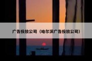 广告投放公司（哈尔滨广告投放公司）