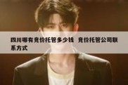 四川哪有竞价托管多少钱  竞价托管公司联系方式