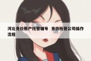 河北竞价账户托管辅导  竞价托管公司操作流程