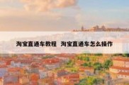 淘宝直通车教程  淘宝直通车怎么操作