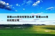百度sem竞价托管怎么样  百度sem竞价托管公司