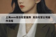 上海sem竞价托管案例  竞价托管公司操作流程
