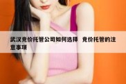 武汉竞价托管公司如何选择  竞价托管的注意事项