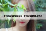 竞价代运营有限公司  竞价运营是什么意思