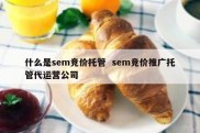 什么是sem竞价托管  sem竞价推广托管代运营公司