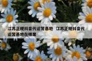 江苏正规抖音代运营基地  江苏正规抖音代运营基地在哪里