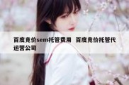 百度竞价sem托管费用  百度竞价托管代运营公司