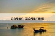 公众号推广（公众号推广赚钱）