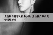 竞价账户托管大概多少钱  竞价推广账户竞价托管好吗
