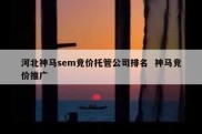 河北神马sem竞价托管公司排名  神马竞价推广