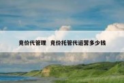 竞价代管理  竞价托管代运营多少钱