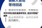 竞价托管介绍文案简短范文  竞价托管推广案例