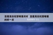 百度竞价托管哪里的好  百度竞价托管哪里的好一点