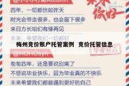 梅州竞价账户托管案例  竞价托管信息