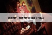 品牌推广  品牌推广应用商合作top